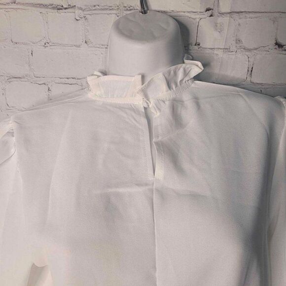 Women's Sheer Puff Sleeve Blouse Small - Picture 2 of 4